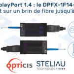 DisplayPort 1.4 : DPFX-1F14-TR,   le déport sur un brin de fibre jusqu'à 200 m !
